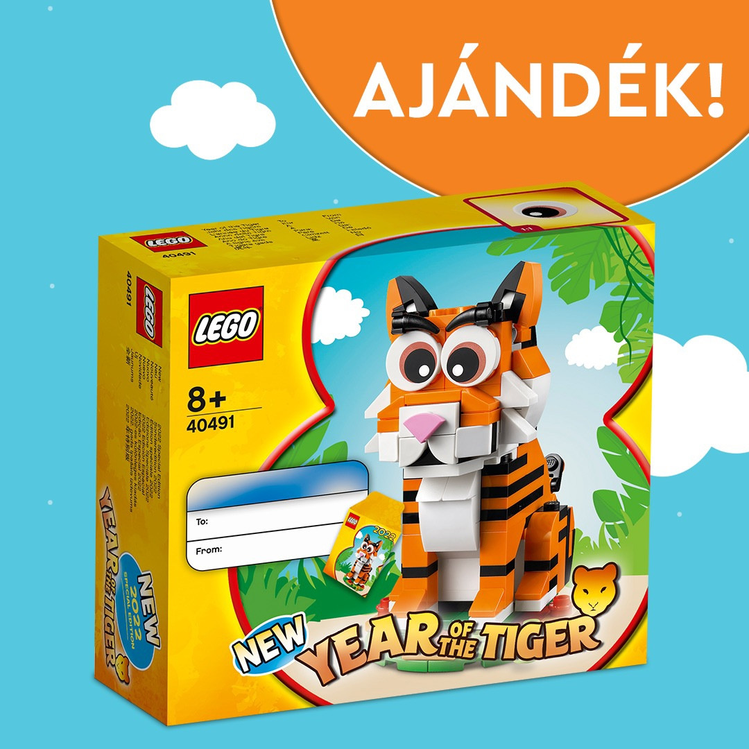 Ajándék exkluzív LEGO Tigris éve (40491) 🐯