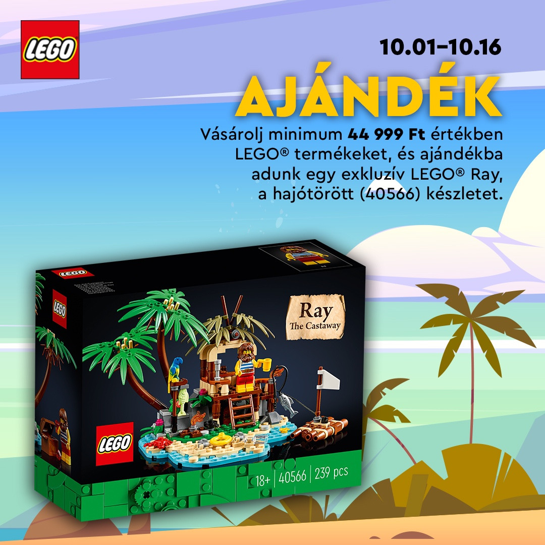 Szerezz ajándék LEGO® dobozos exkluzívot!