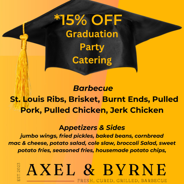15% Off Graduation Party Catering