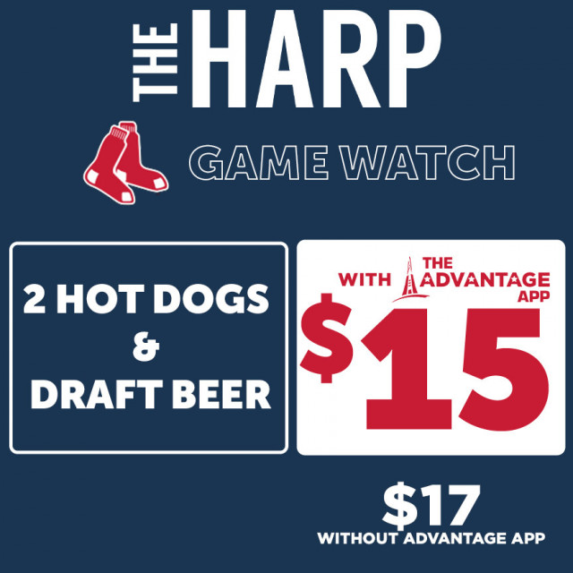 $15 Red Sox Game Viewing Special