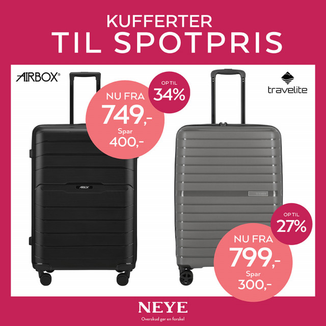 Shop kufferter til spotpris🧳