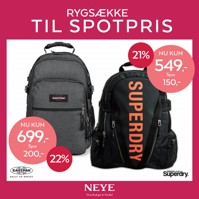 Shop rygsæk tilbud 🎒