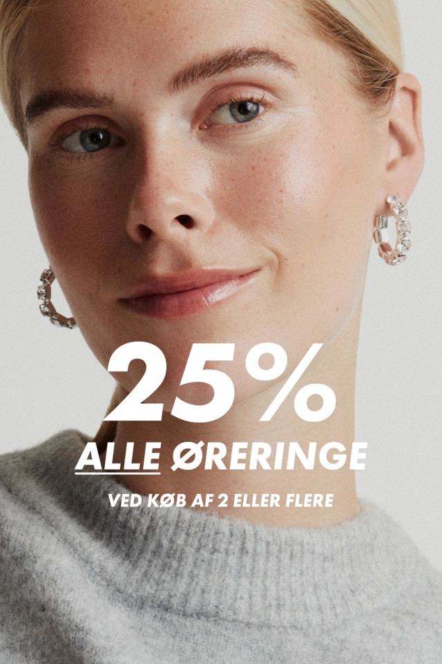 25% PÅ ALLE ØRERINGE VED KØB AF 2 ELLER FLERE🤍 