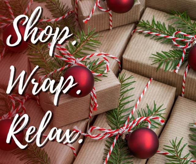 Shop. Wrap. Relax