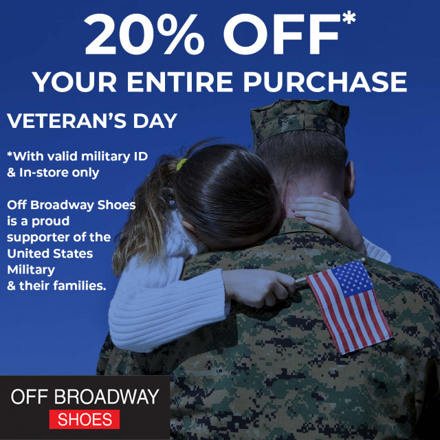 20% Military Discount Veterans Day