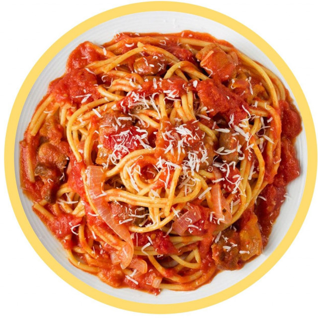 Tonnarelli all' amatriciana 