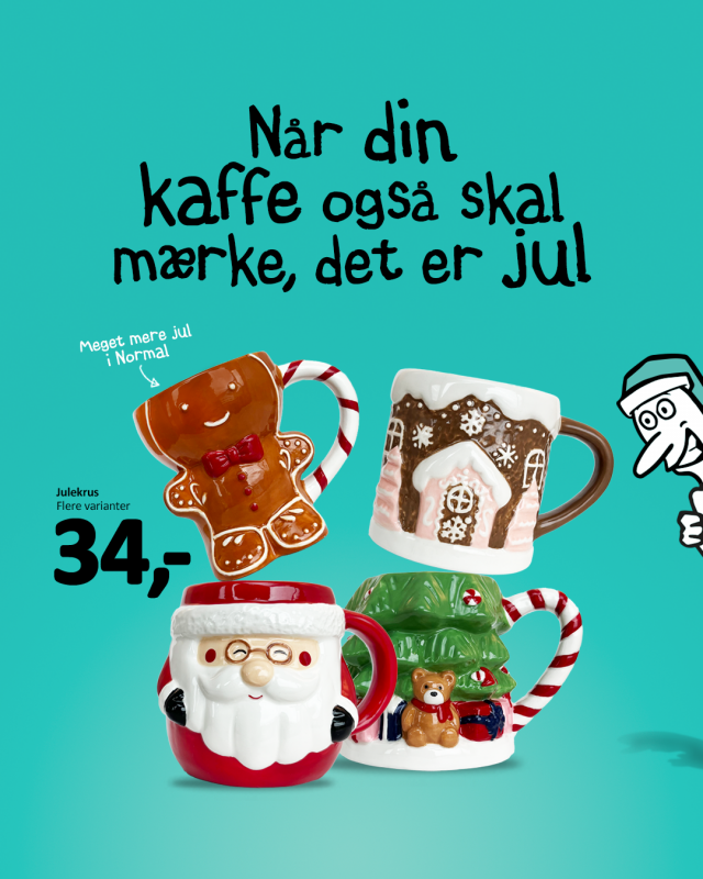 Et krus fyldt med julestemning