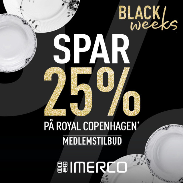 SPAR 25% på Royal Copenhagen*