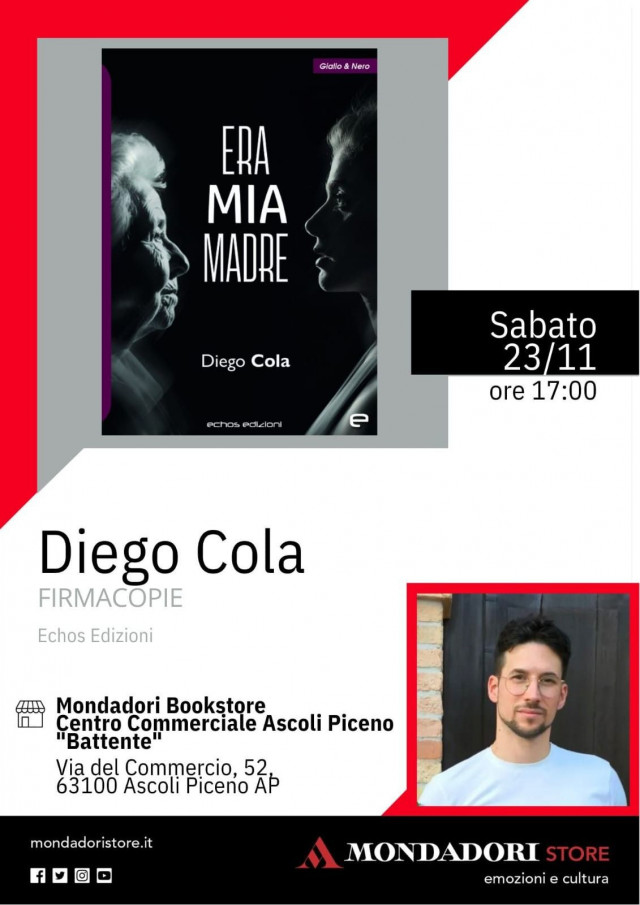 Sabato 23 novembre ore 17 firma copie in libreria 