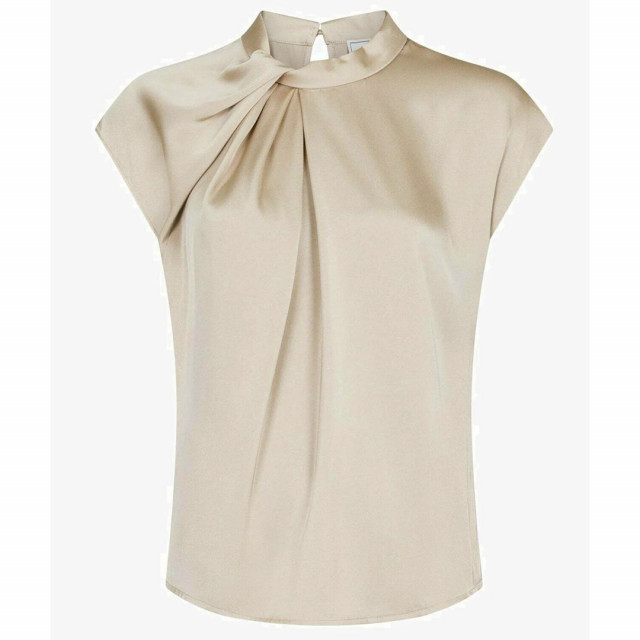 Neo Noir - Fleur Drapy Satin Blouse