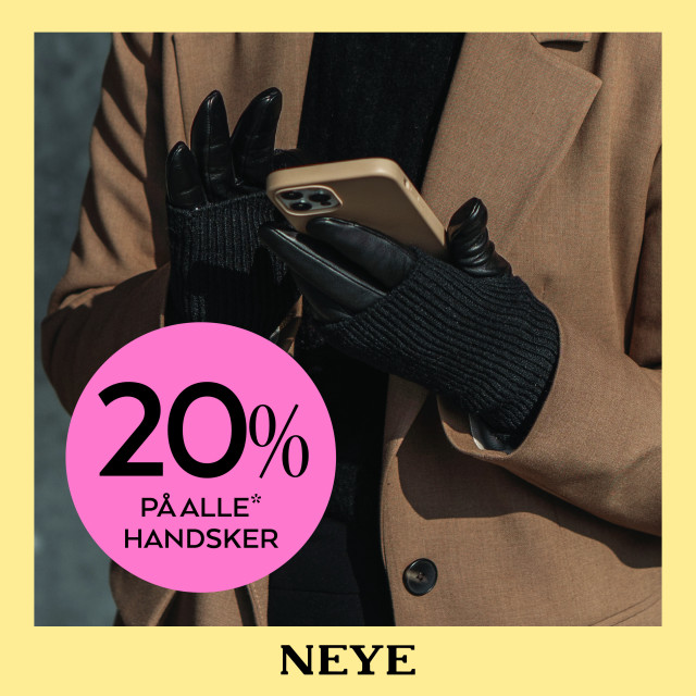 20% PÅ HANDSKER  💗