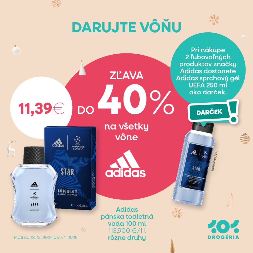 🎉 Vianoce s vôňou Adidas! 🎉