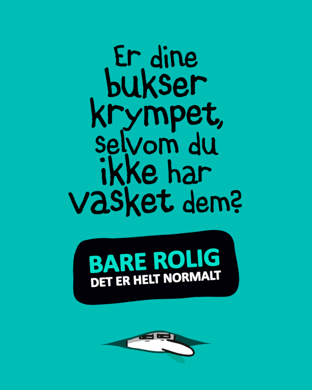 Bare rolig.. Det er helt NORMALt