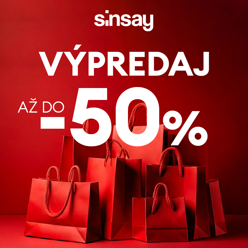 SINSAY výpredaj do -50%