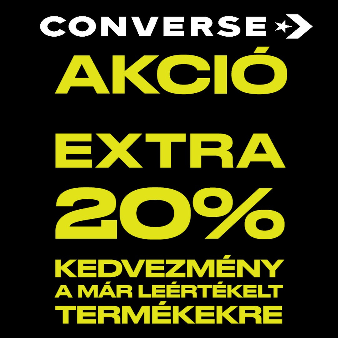 Akció a Converse üzletben