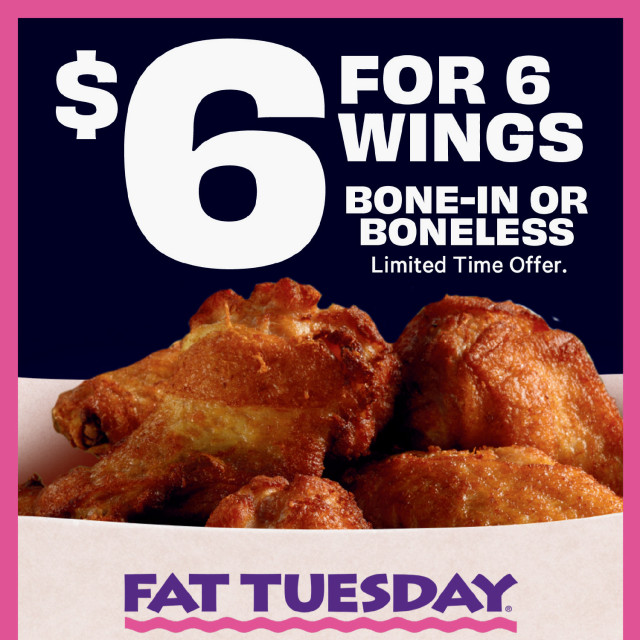 6 for $6 Wings