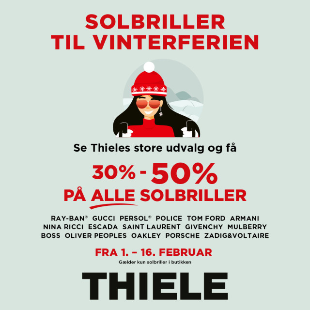 Solbriller til vinterferien