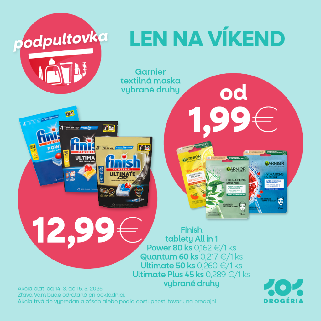 🛍️ PODPULTOVKA LEN NA VÍKEND! 🛍️