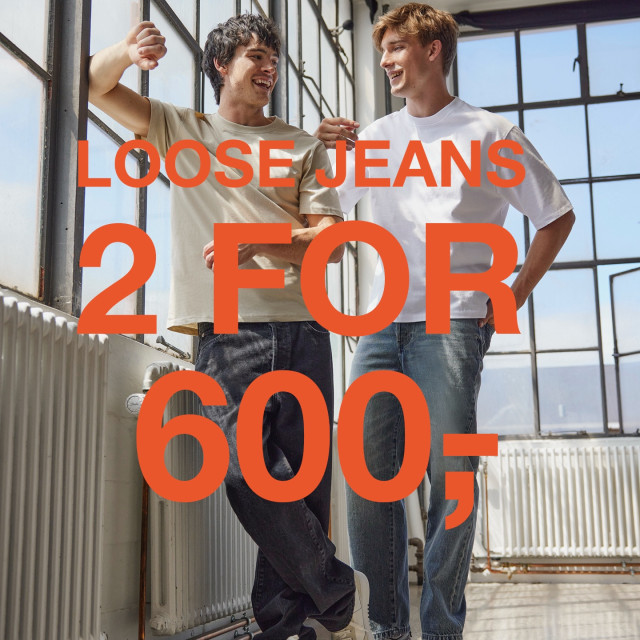 Loose Jeans, 2 for 600,-