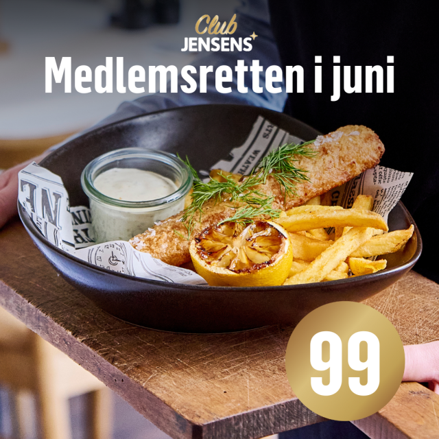 Fish'n'Chips til 99,- på Jensens