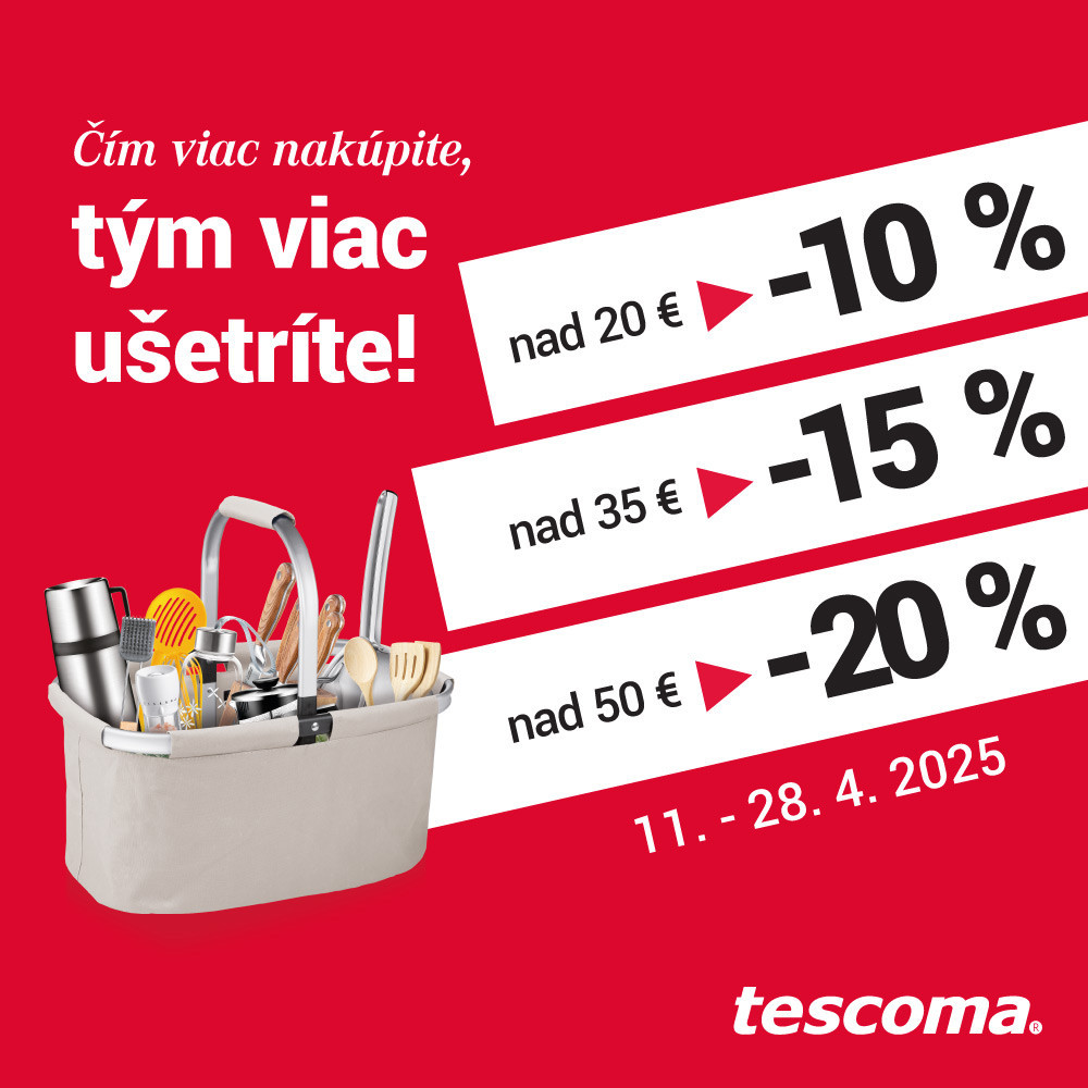 Vyberte si výšku zľavy v TESCOME