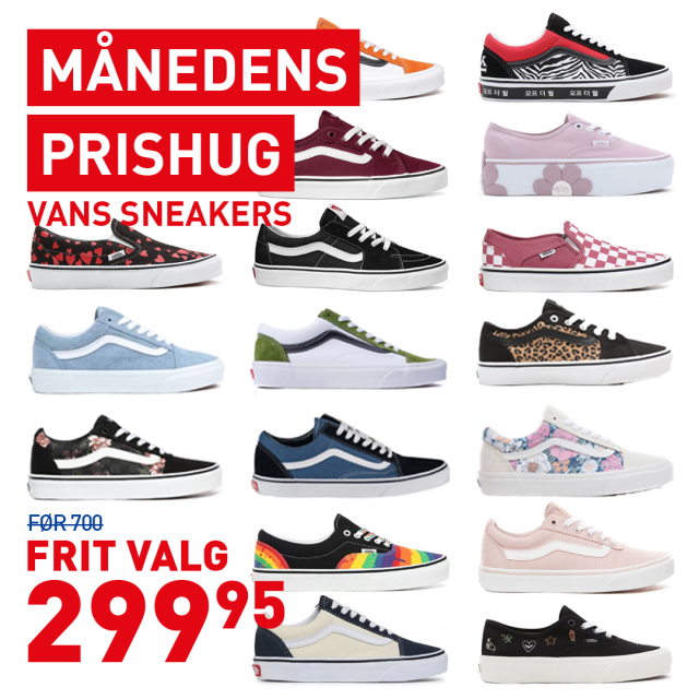 Vans sneakers - frit valg 299,95