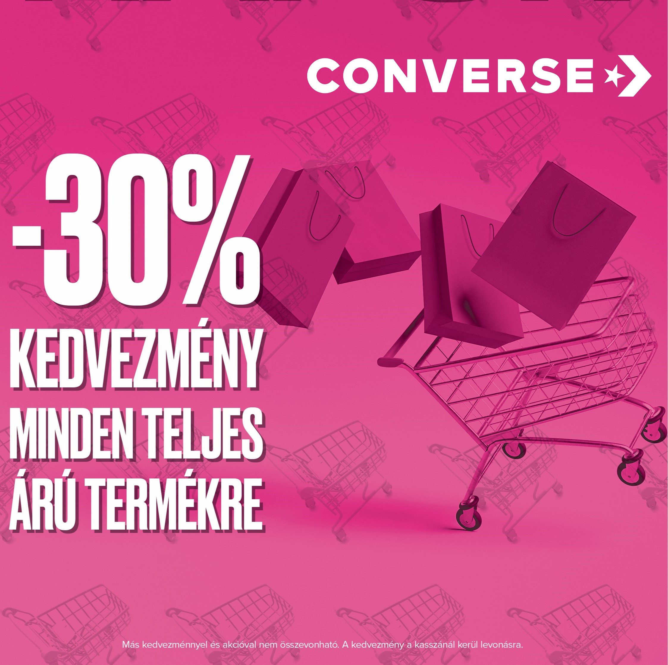 Akció a Converse üzletben
