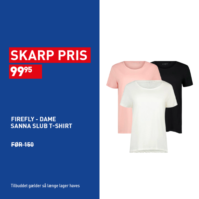 Firefly, Sanna slub t-shirt, dame