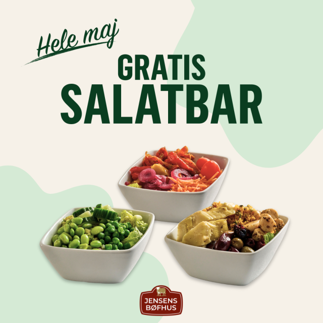 Gratis salatbar på Jensens