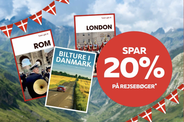20% på rejsebøger!*