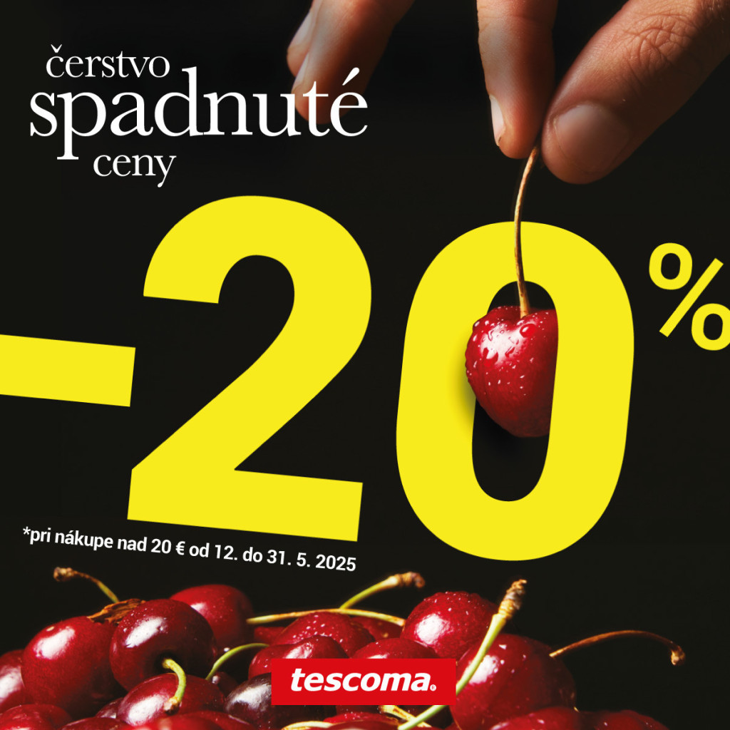 Zľava 20 % na VŠETKO od TESCOMY