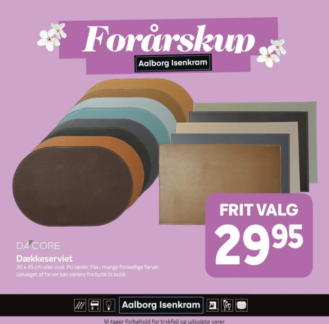 Dækkeservietter