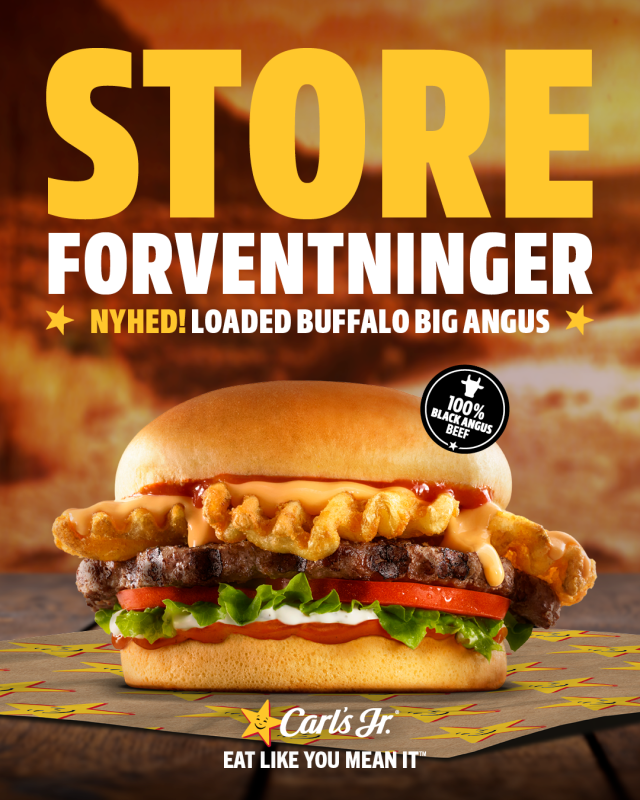 Loaded Buffalo Big Angus burger
