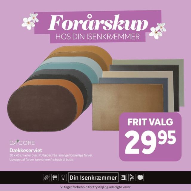 Dækkeservietter