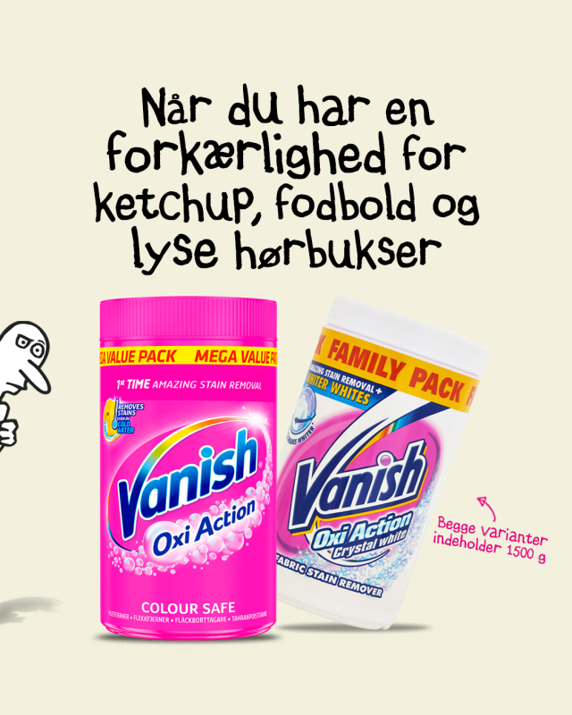 Når du har en forkærlighed for ketchup og lyse hørbukser