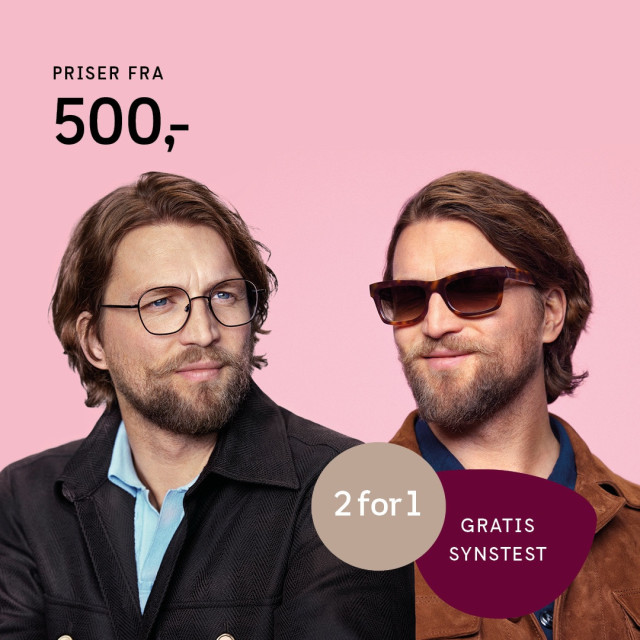 Lige nu: 2 par briller fra kun 500,- hos Smarteyes