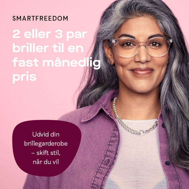 Delbetal 2 par briller fra kun 100 kr. om måneden