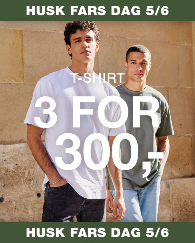 T shirt 3 for 300,-
