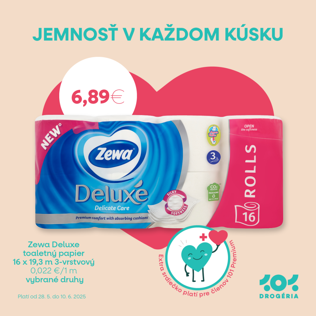 🧻 Jemnosť, ktorú si zamilujete – s každým kúskom Zewa! 