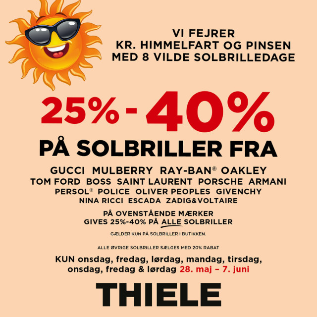 8 vilde solbrilledage 28.maj - 7. juni