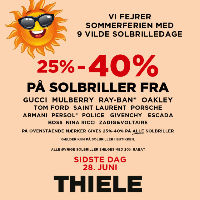 9 vilde solbrilledage