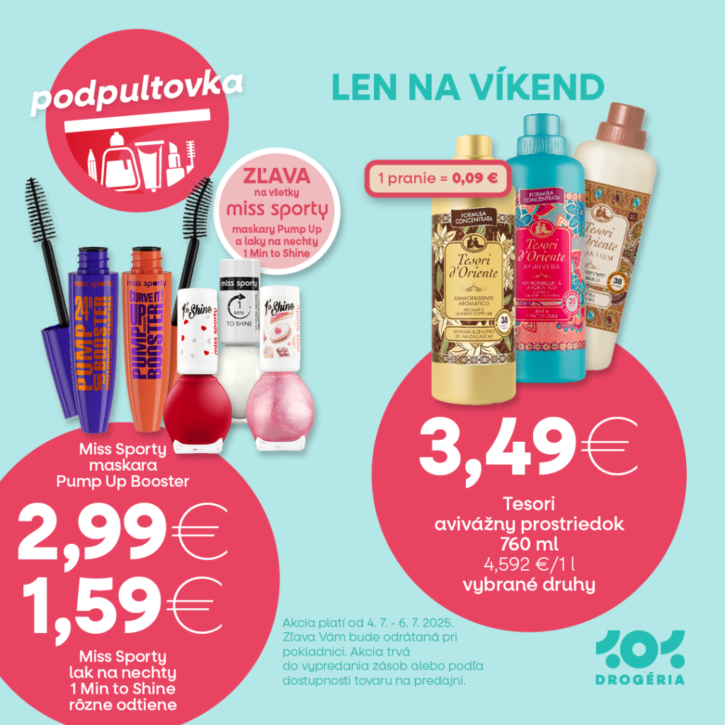 🛍️ Podpultovka len na víkend!