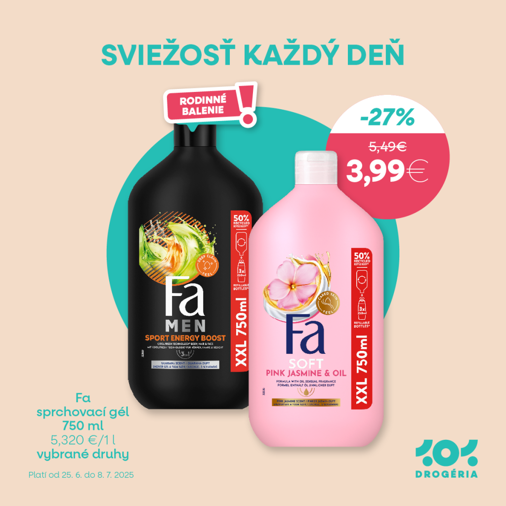 XXL sviežosť pre celú rodinu! 🚿