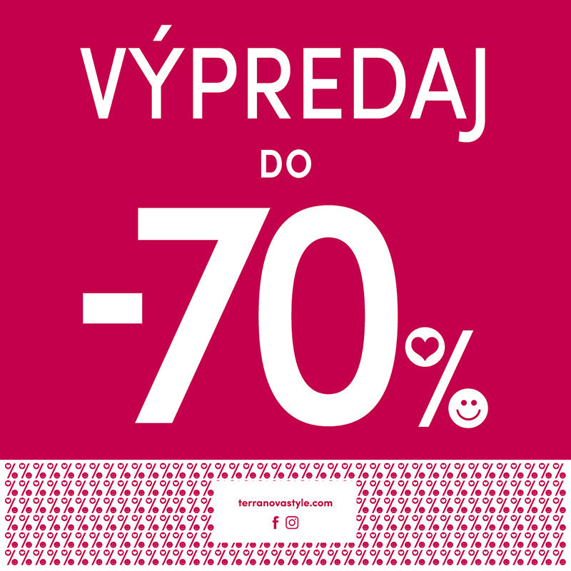 Výpredaj do - 70%