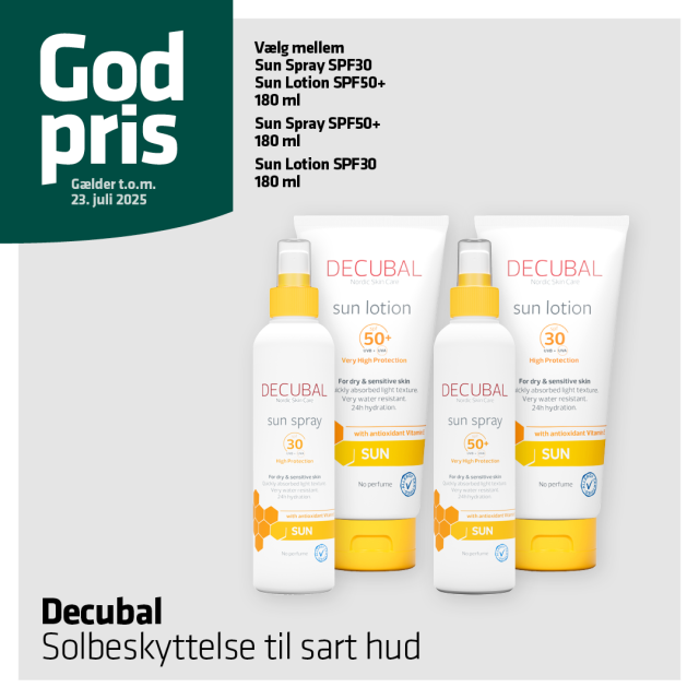 Godt tilbud på solbeskyttelser til den sarte hud