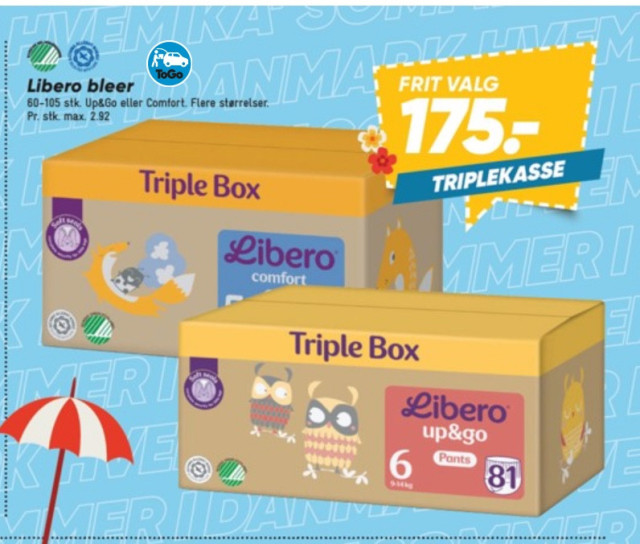 Triplekasse up&go eller comfort