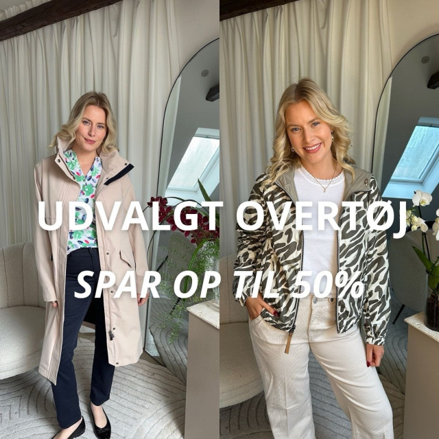 🧥 SPAR OP TIL 50% PÅ UDVALGT OVERTØJ 🧥
