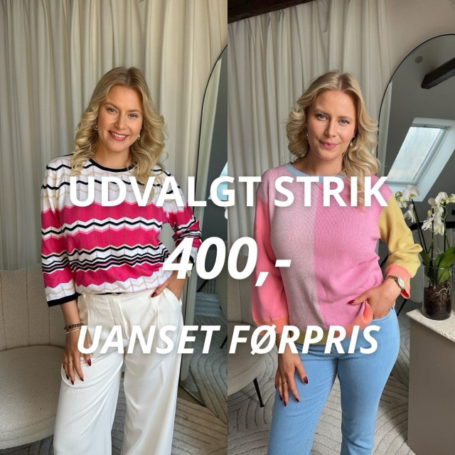 🧶 UDVALGT STRIK – KUN 400 KR! 🧶