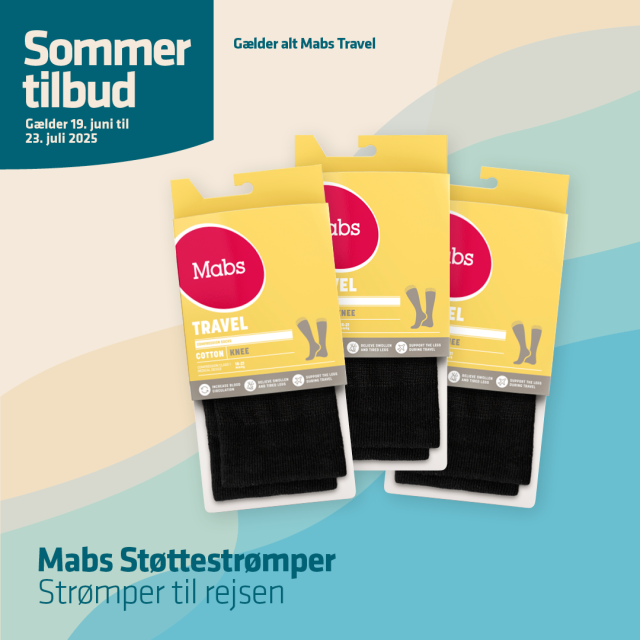 Støttestrømper til den lange rejse