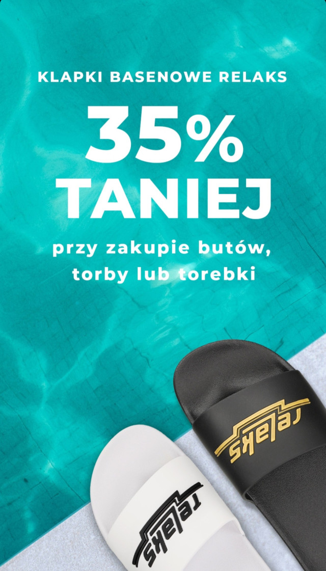 RABAT 35 % na klapki RELAKS